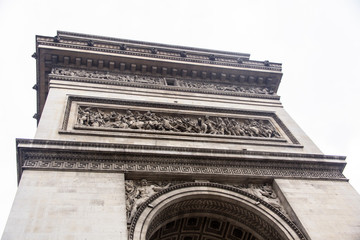 Arc de Triomphe in Paris - close-up