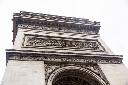 Arc de Triomphe in Paris - close-up