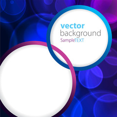 abstract background blue bokeh circles