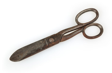 Scissors isolated on white background with clipping path