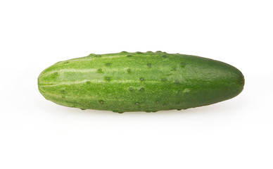 Cucumber isolated on white background with clipping path
