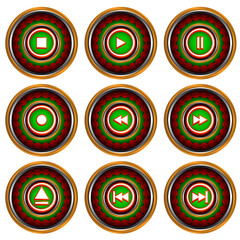 Abstract player icons