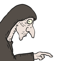 Old woman cartoon