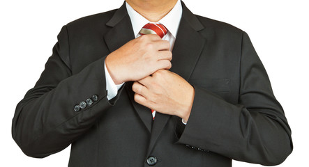 business man in suit and tie