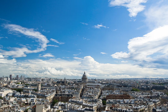 Panorama of Paris, overlooking the Pantheon