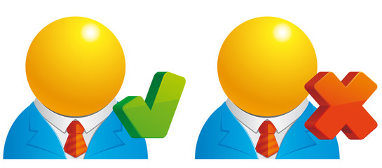 Checked/canceled user