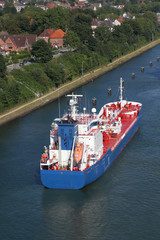 Tankschiff auf dem Nord Ostsee Kanal