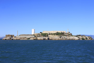 San Francisco: Blick auf die Gef&auml;ngnis-Insel Alcatraz