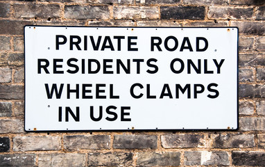 Obraz premium Sign for Private Road