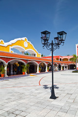 Naklejka premium Mexican hacienda in the Mayan Riviera