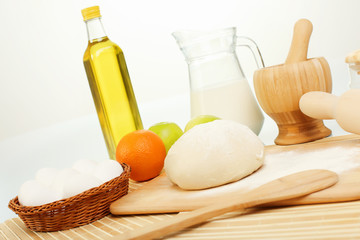 Different products to make bread