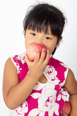 little girl eat