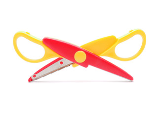 Scissors Paper on a white background