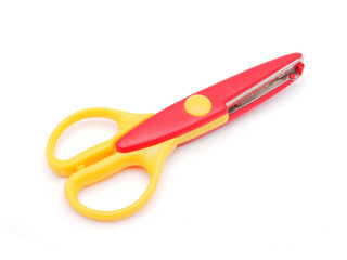 Scissors Paper on a white background