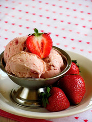 Balsamic Strawberry Sherbet