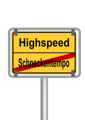Highspeed vs Schneckentempo
