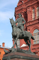 Fototapeta na wymiar Pomnik marszałka ¯ukowa, Moskwa