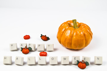 Pumpkins and happy halloween - 44543887