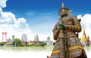 Thailand travel background concept - 44544024