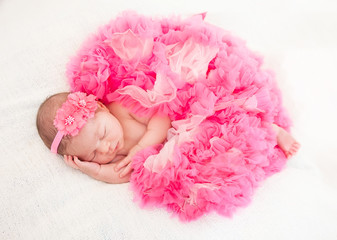 sleeping  newborn baby