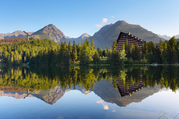 Mountain Lake in Slovakia Tatra - Strbske Pleso