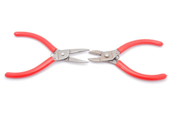 pliers on white background