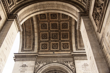 Innenansicht de Triumphbogens in Paris