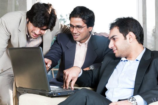 group of multi ethnic businessmen