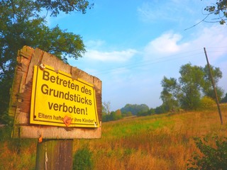 naturschutzgebiet betreten verboten