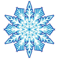 Decorative abstract snowflake.