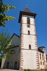 Obraz premium Stadtkirche, Lörrach, Germany