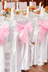 Wedding table setting