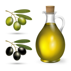 small bottle of olive oil