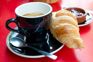 coffee and croissants
