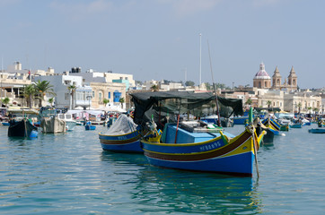 Fototapeta na wymiar Port rybacki w Malcie