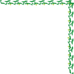 Leaf of frame on white background