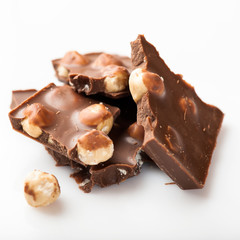 Milk chocolate with hazelnuts