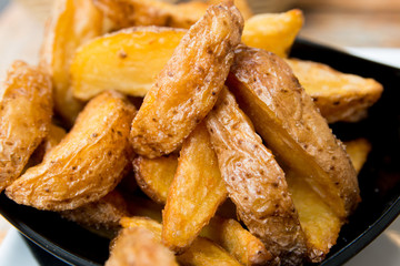 Golden French fries