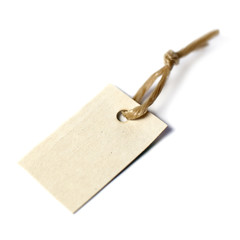 étiquette de prix sur fond blanc