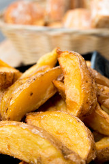 Golden French fries