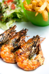 delicious fried shrimp