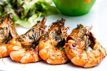 delicious fried shrimp