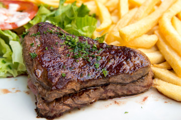 juicy steak beef