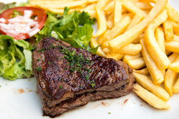 juicy steak beef