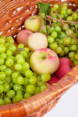 apples and grapes