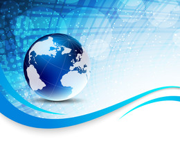 Background with globe
