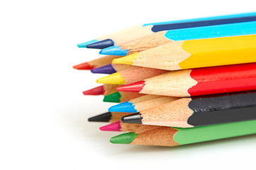 Colored pencils macro