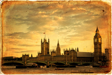 The Houses of Parliament, London - obrazy, fototapety, plakaty