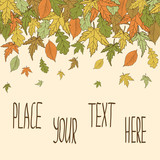 Autumn frame template #4