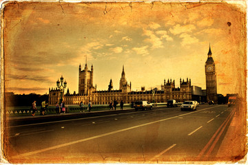Fototapeta na wymiar Houses of Parliament, Londyn